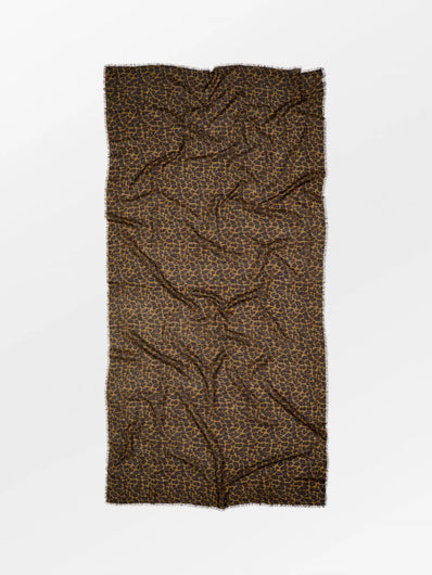 Becksondergaard Leopard Wool Scarf in Black