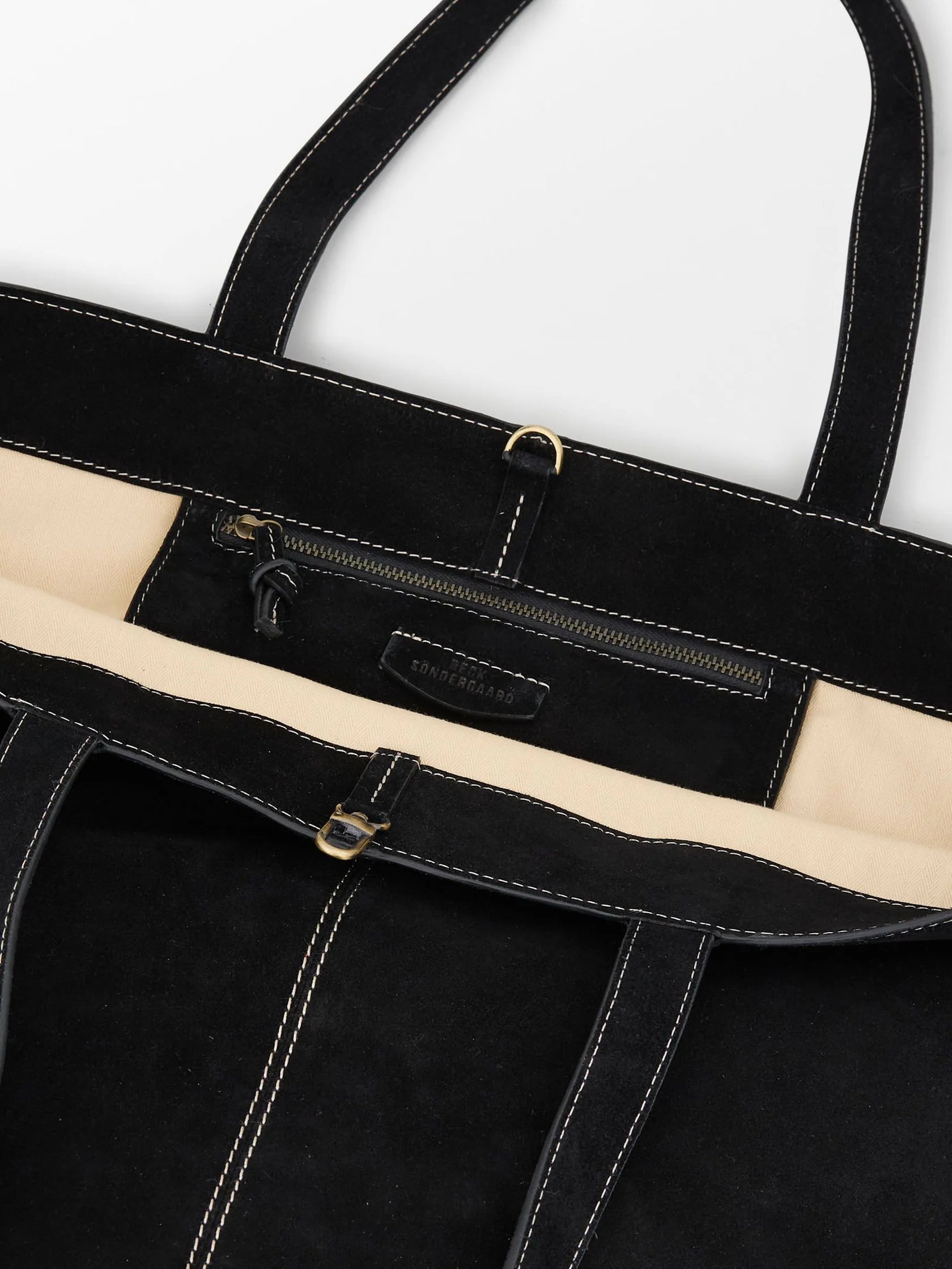 Becksondergaard Suede Aubrey Bag in  Black