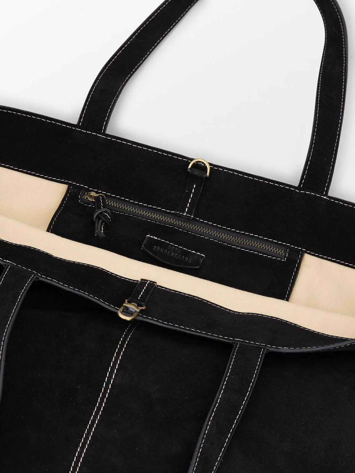 Becksondergaard Suede Aubrey Bag in  Black