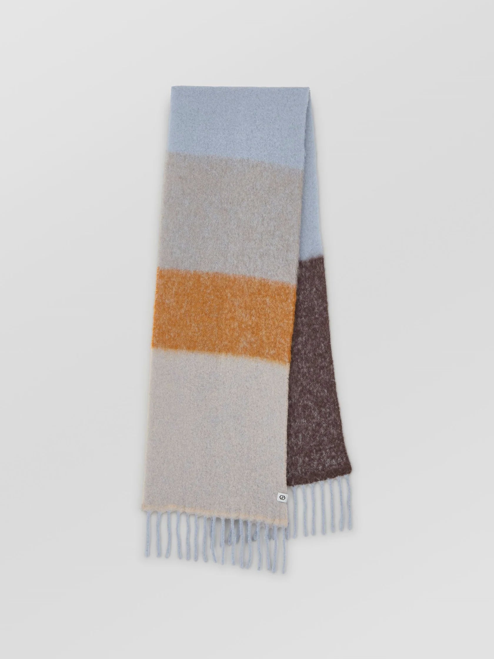 Becksondergaard Striped Anilopa Scarf in Tomato Orange