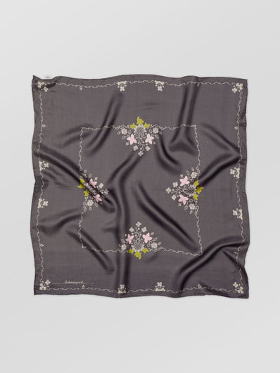 Becksondergaard Brodaria Sia Scarf in Forged Iron Gray