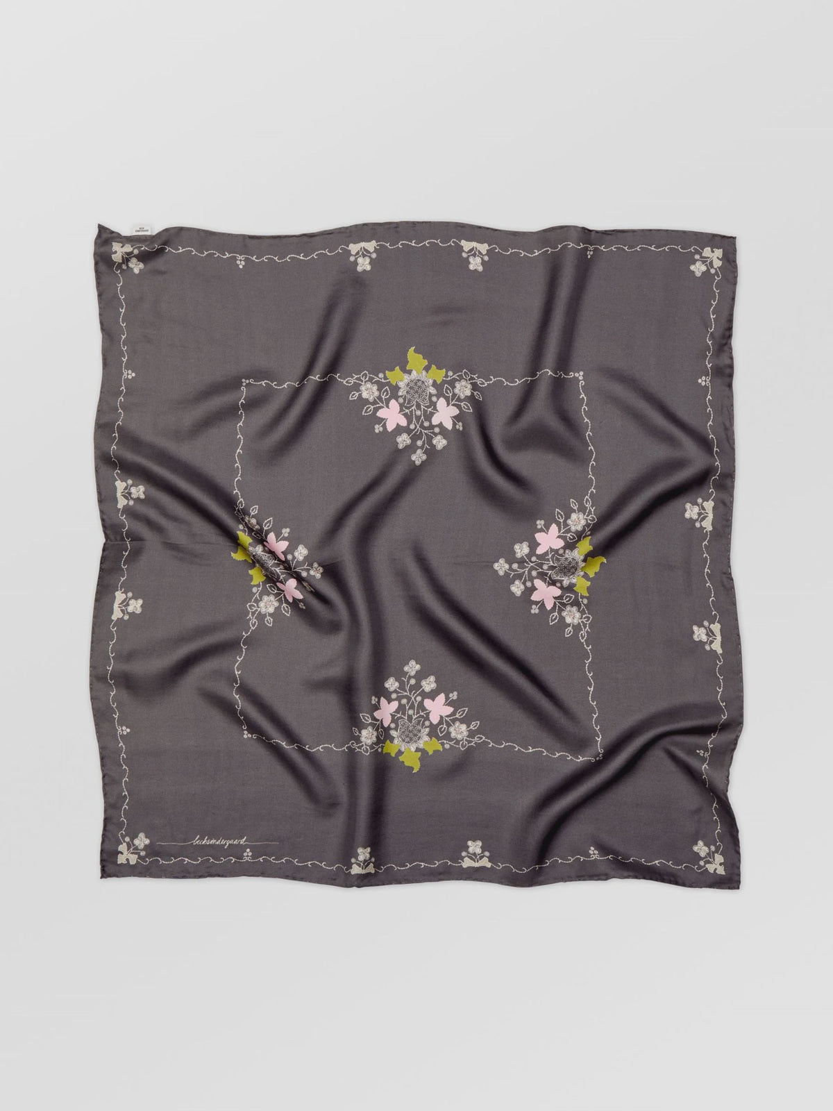 Becksondergaard Brodaria Sia Scarf in Forged Iron Gray