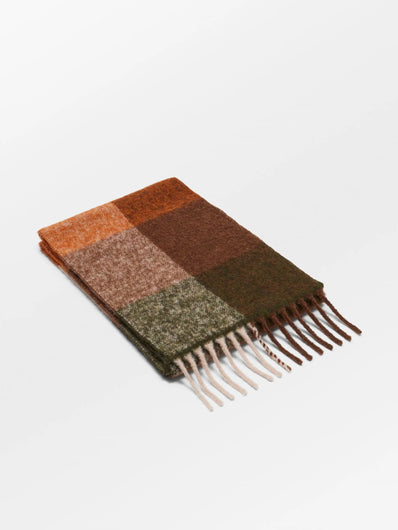 Becksondergaard Checkavanna Scarf in Hot Fudge