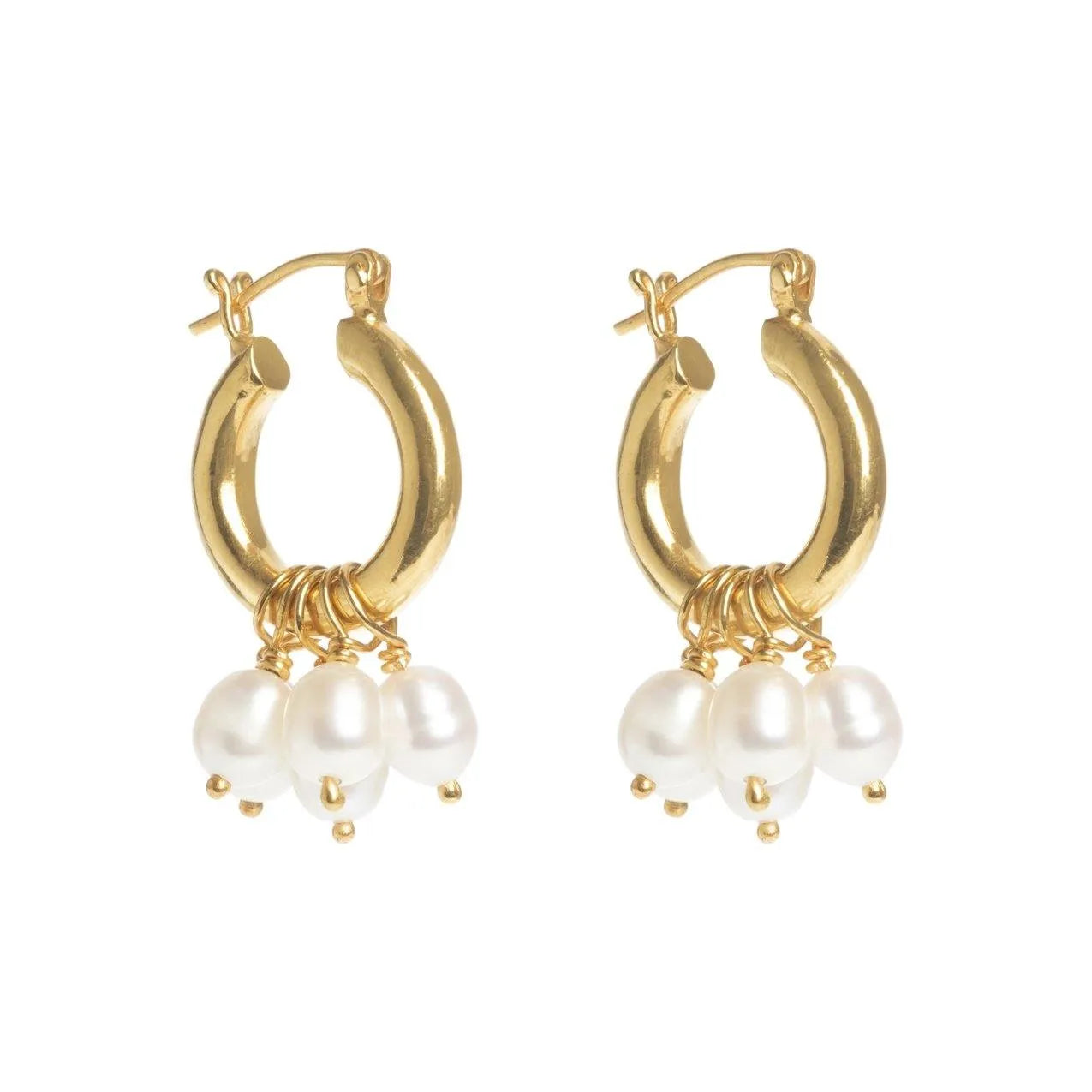 Freya Rose Mini Hoops Detachable Pearls