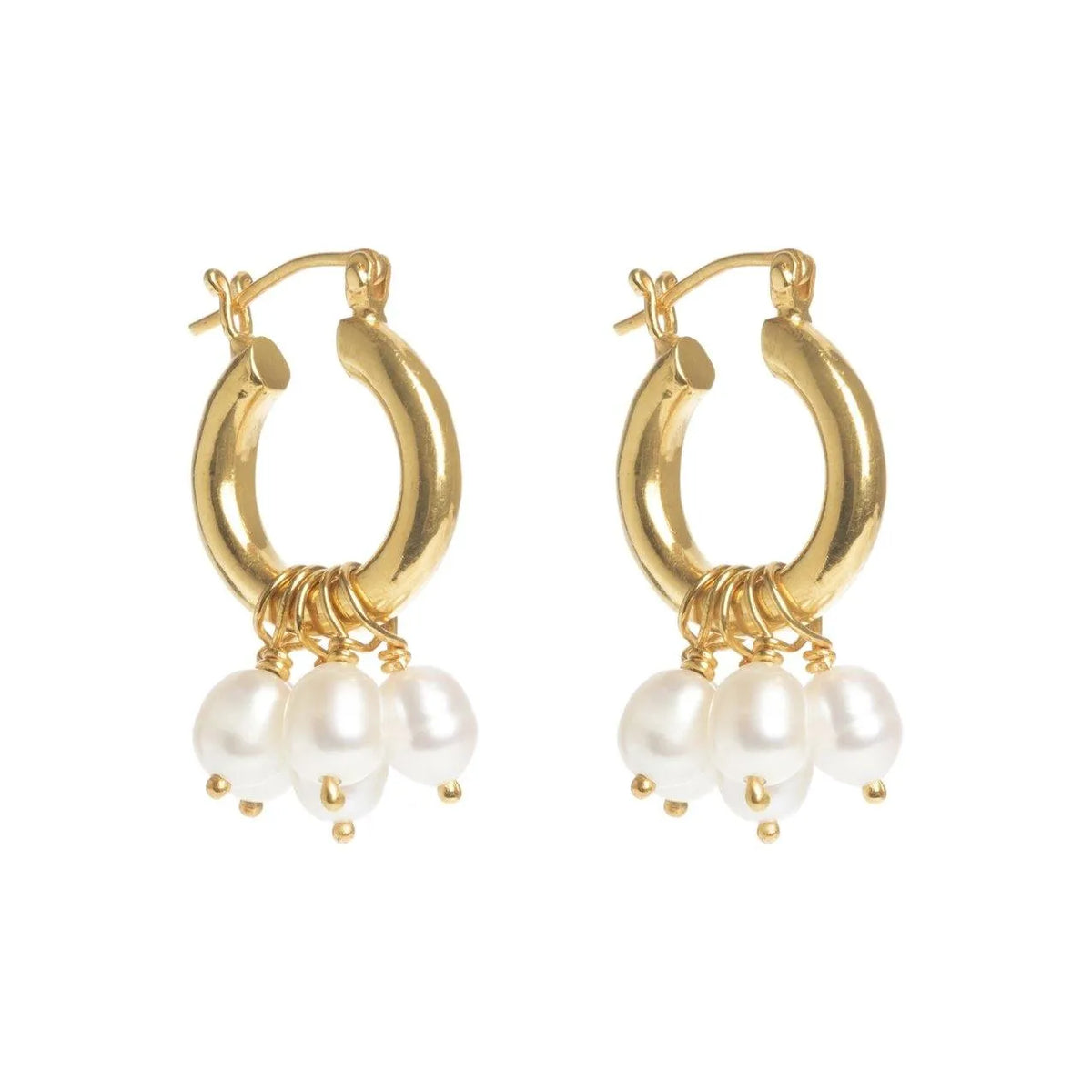 Freya Rose Mini Hoops Detachable Pearls
