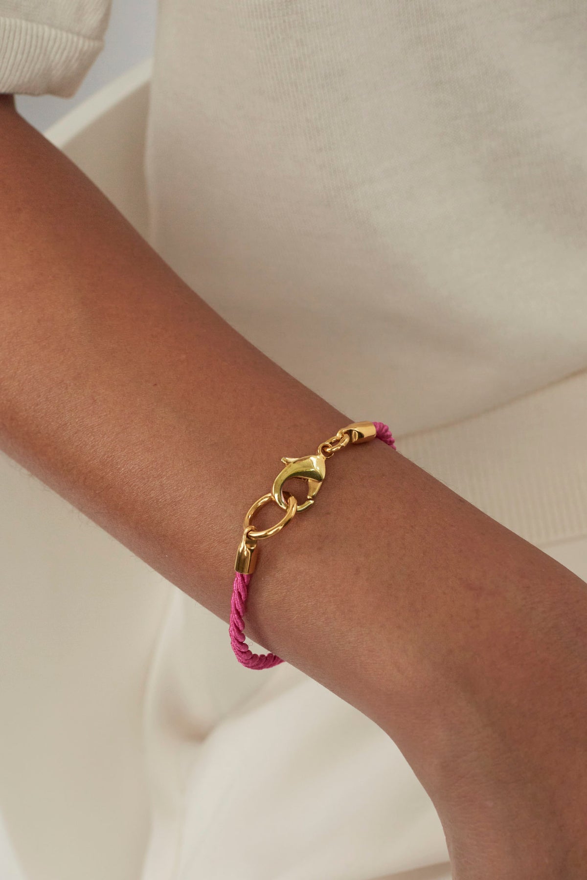 TS Friendship Bracelet in Fuchsia