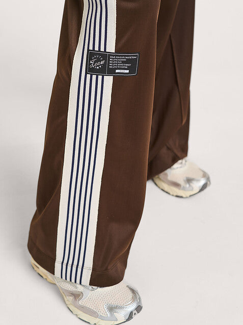 Haute L'Amitié Baggy Track Pants in Mocca