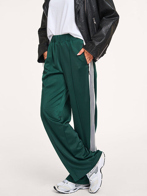 Haute L'Amitié Baggy Track Pants in Sporty Green