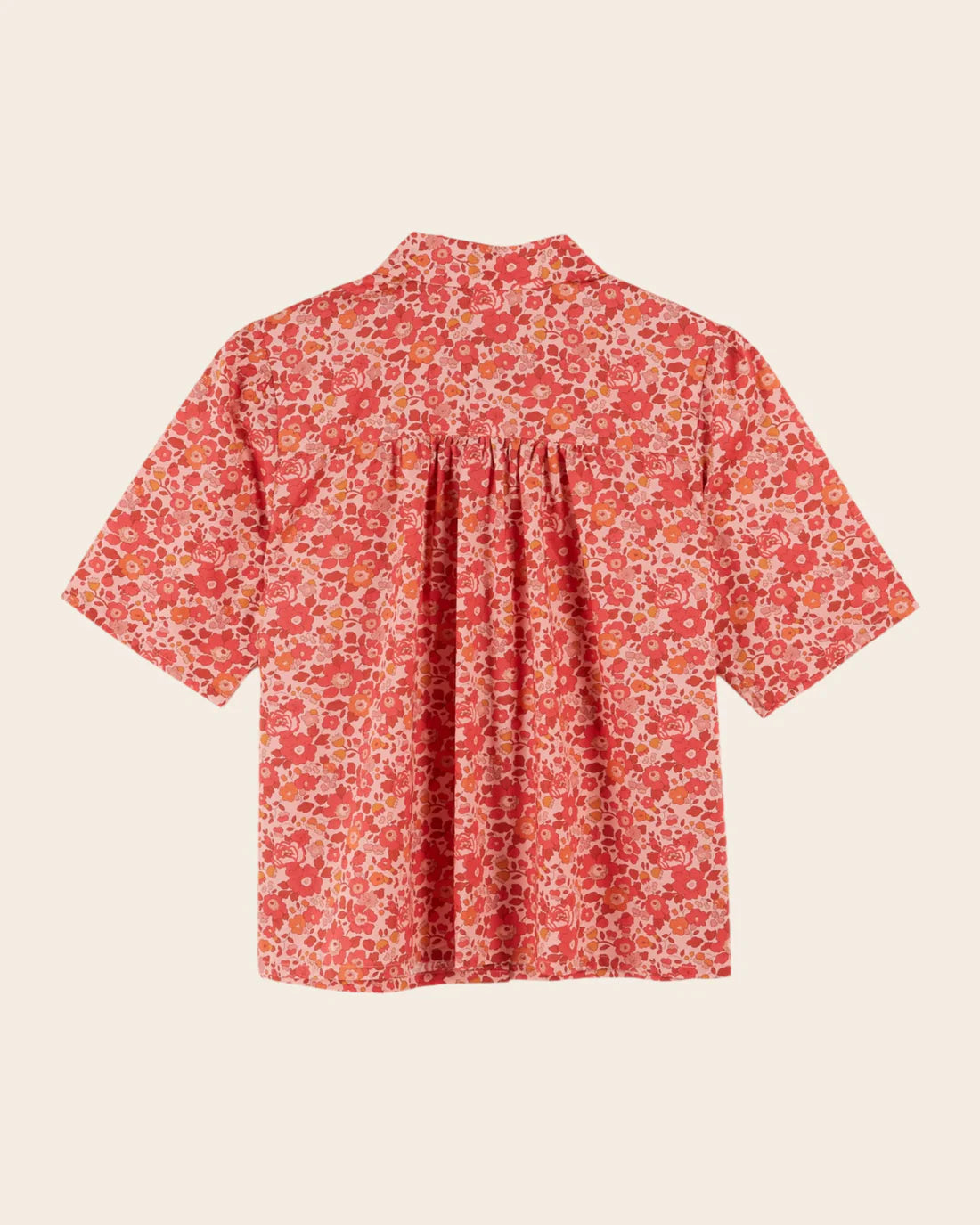 Emile & Ida Dalton Floral Print Blouse in Betsy Pink