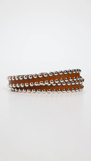 IM Zap Belt in Natural, Silver
