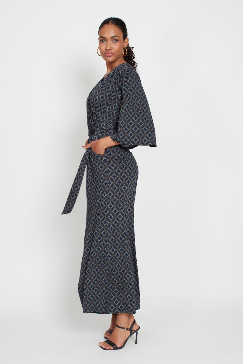 Onjenu Laurie Jumpsuit in Geo Green
