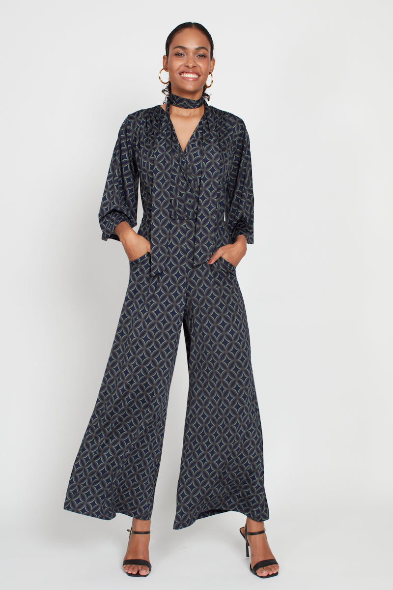 Onjenu Laurie Jumpsuit in Geo Green