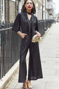 You added <b><u>Onjenu Laurie Jumpsuit in Black Metallic</u></b> to your cart.