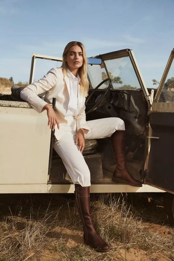 Penelope Chilvers Long Tassel Boot in Conker