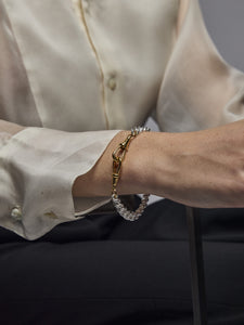 You added <b><u>Tilly Sveaas Medium Silver and Gold Curb Clipt Bracelet</u></b> to your cart.