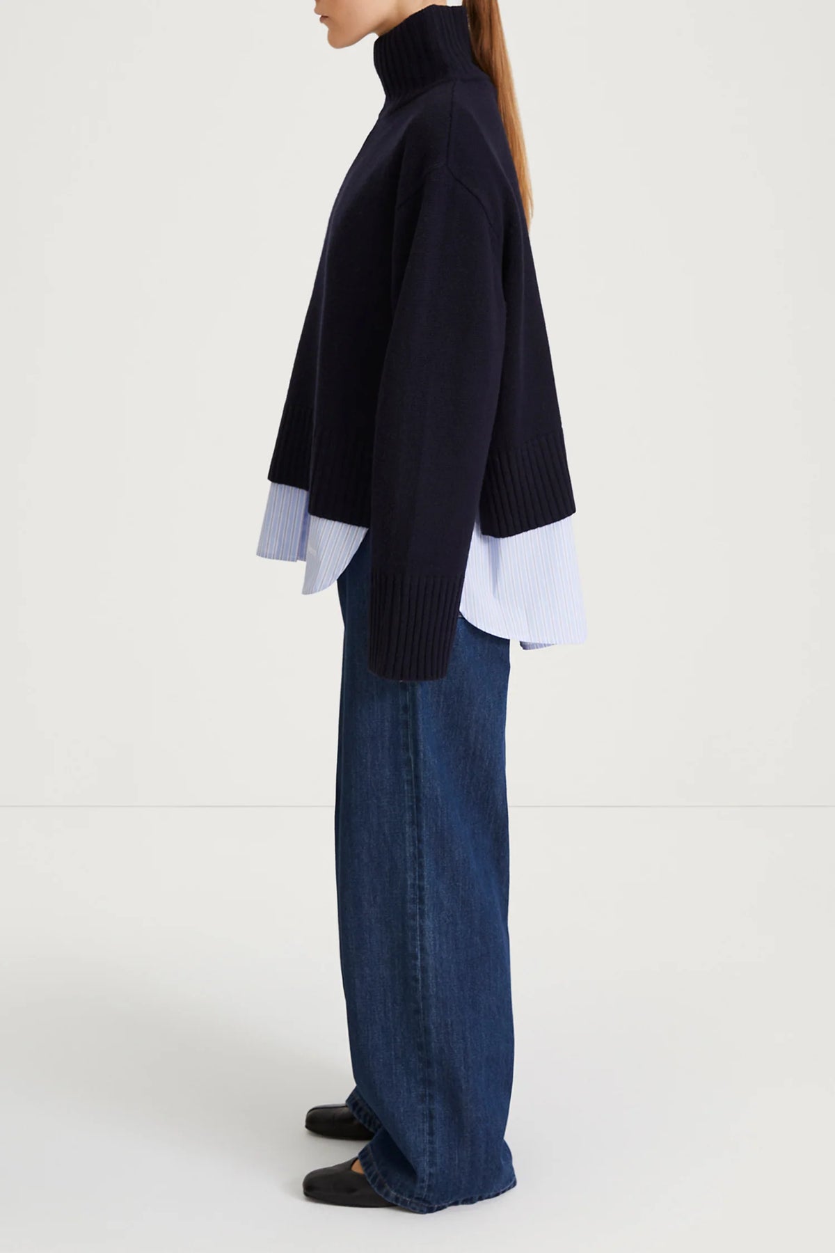 Style In Hilary Sweater in Navy