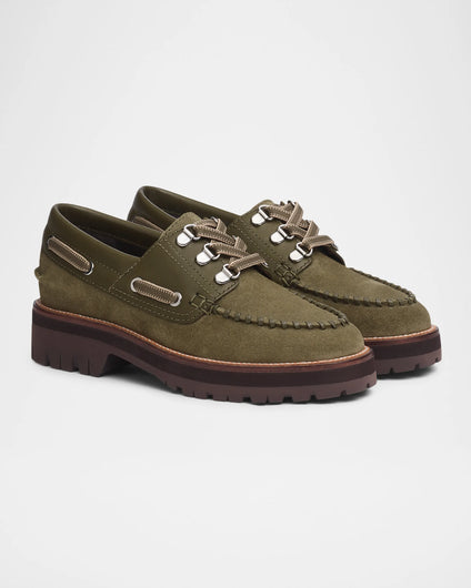 Rag & Bone Cameron Boat Shoe in Olive