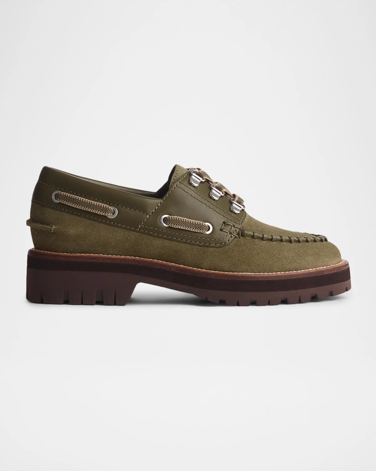 Rag & Bone Cameron Boat Shoe in Olive