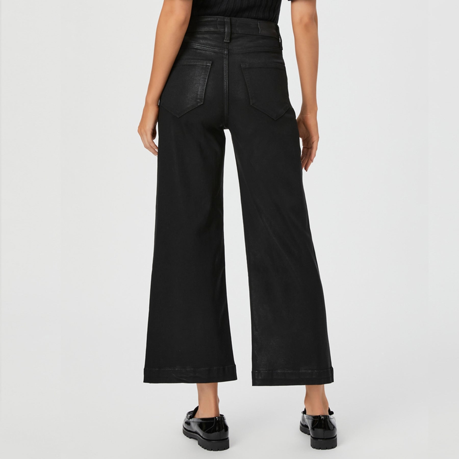 Paige Jeans Anessa in Black Fog Luxe Coating