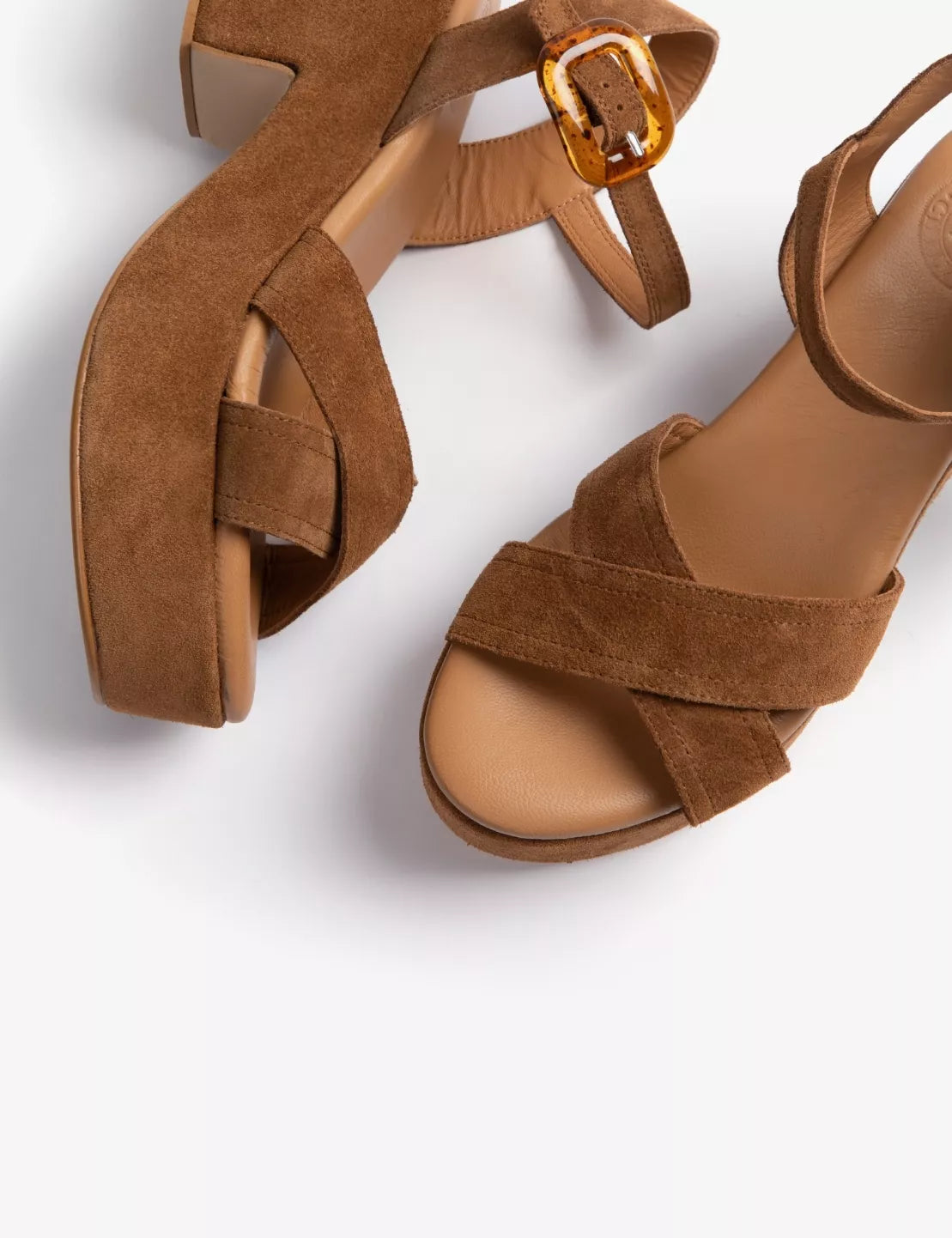 Penelope Chilvers Bella Suede Sandals in Peat