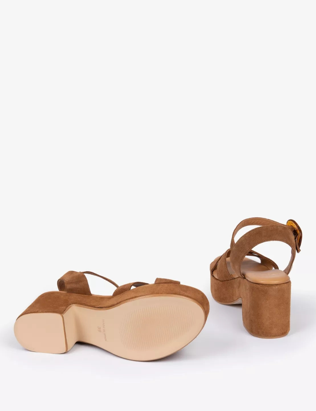 Penelope Chilvers Bella Suede Sandals in Peat