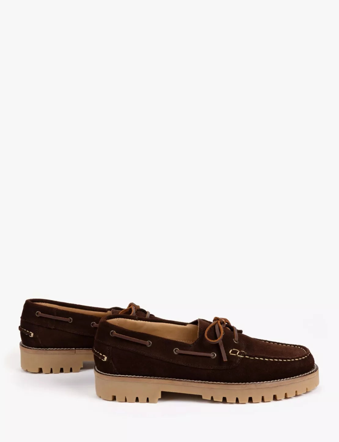 Penelope Chilvers Federico Boat Shoe in Bitter Chocolate
