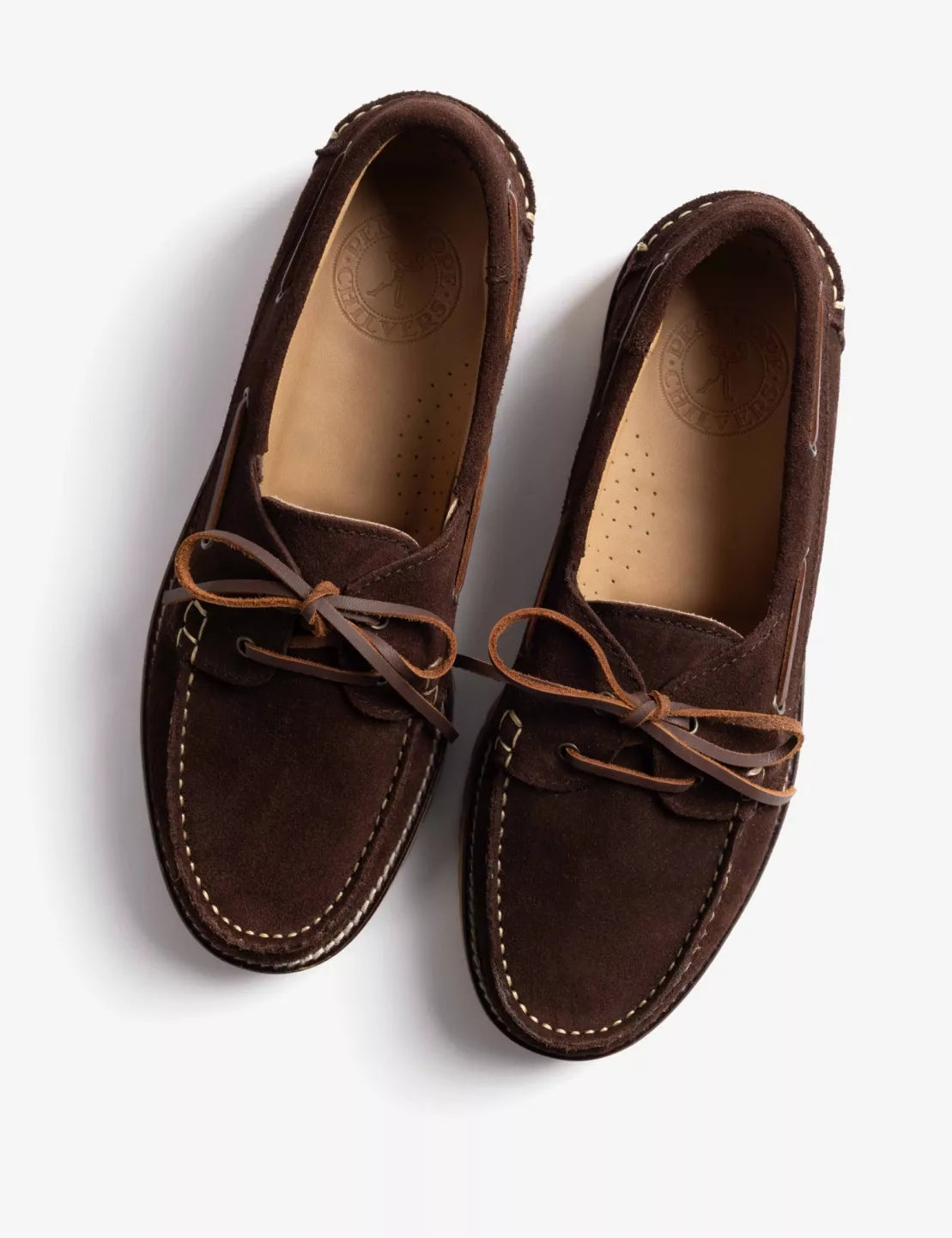 Penelope Chilvers Federico Boat Shoe in Bitter Chocolate