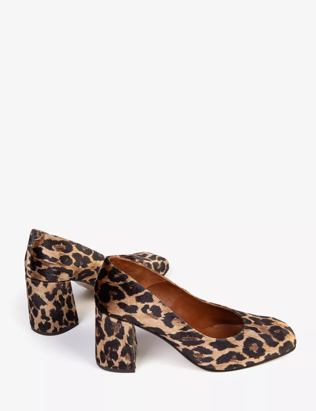 Penelope Chilvers Gamine Velvet Shoe in Brown Leo