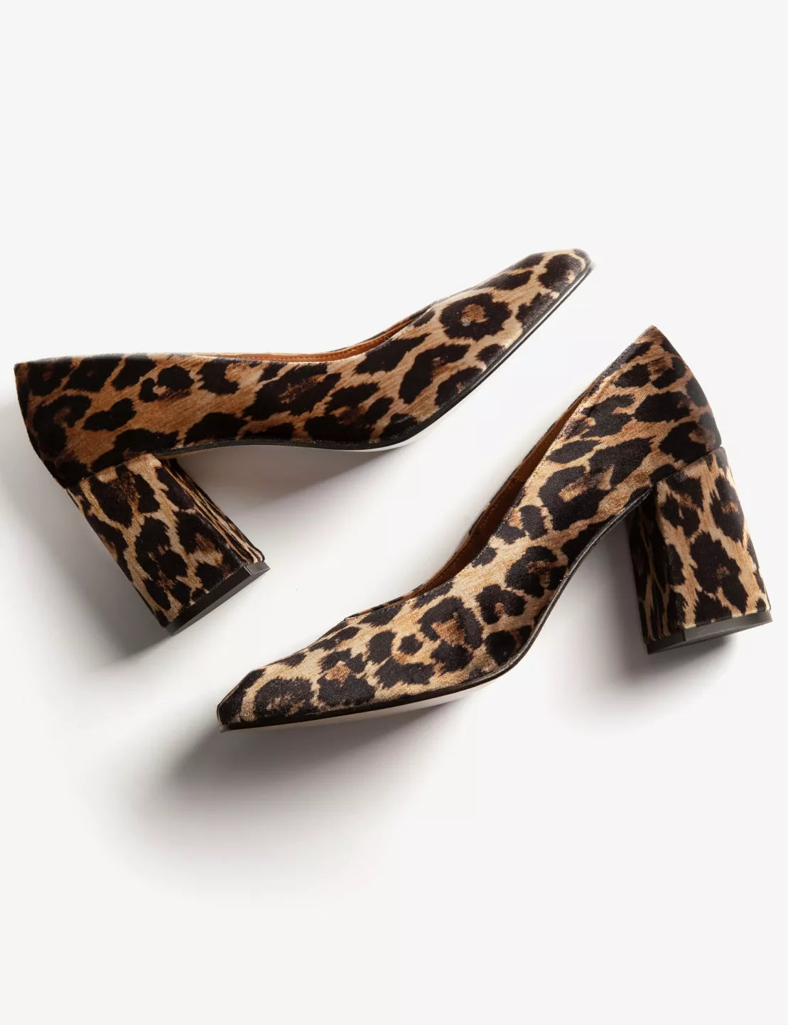 Penelope Chilvers Gamine Velvet Shoe in Brown Leo