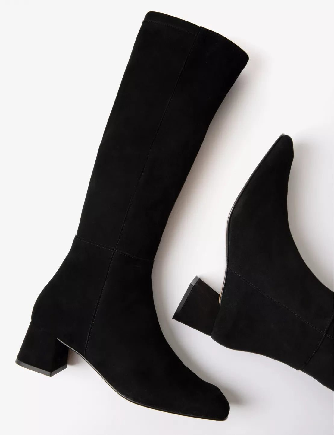 Penelope Chilvers Sinatra Suede Boot in Black