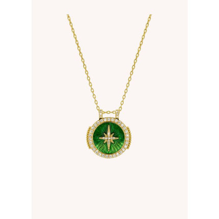 MYA BAY Round Diwali Necklace in Green