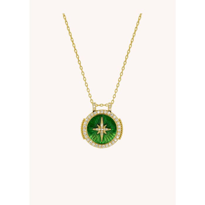 MYA BAY Round Diwali Necklace in Green