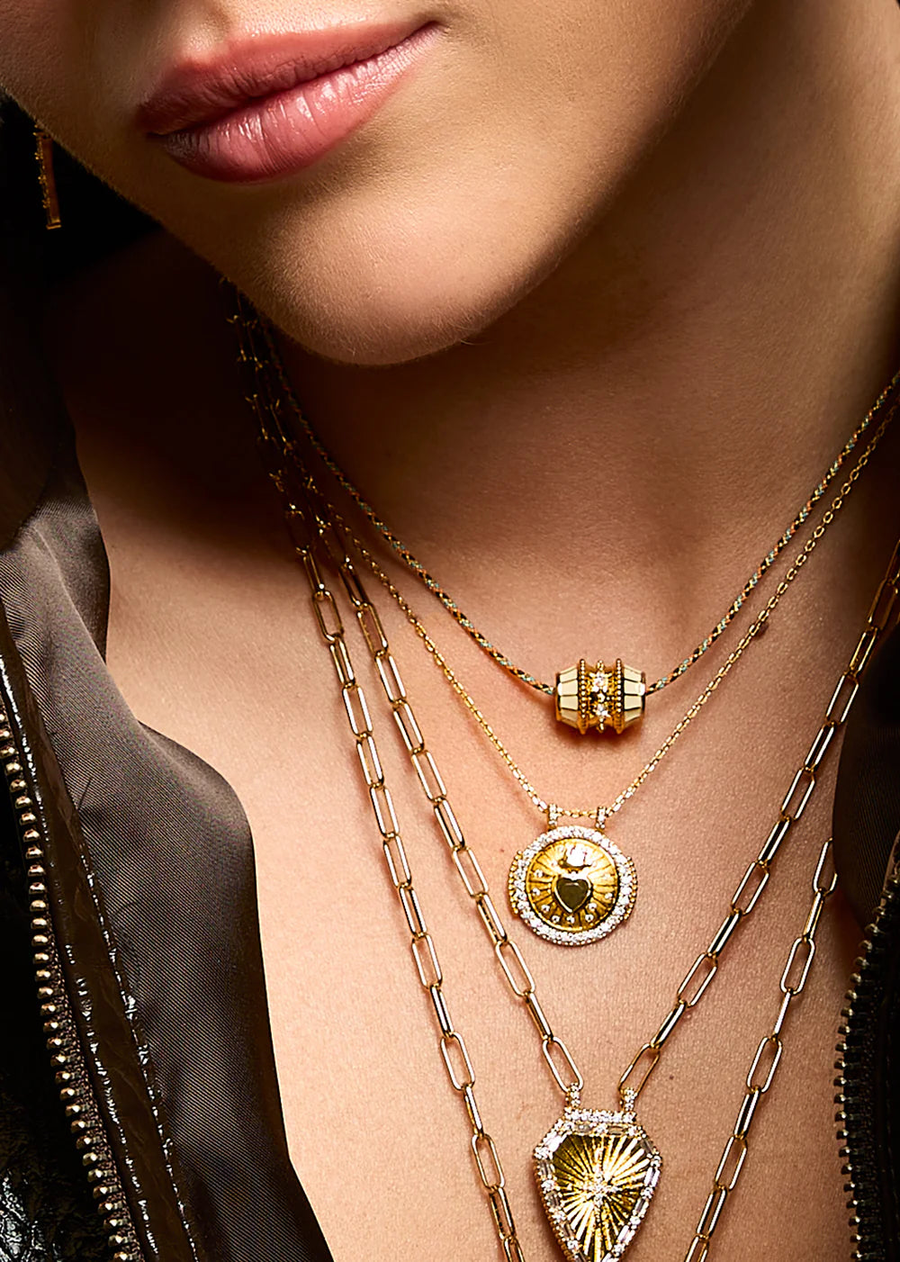 Mya Bay Labradorite Heart Boheme Necklace