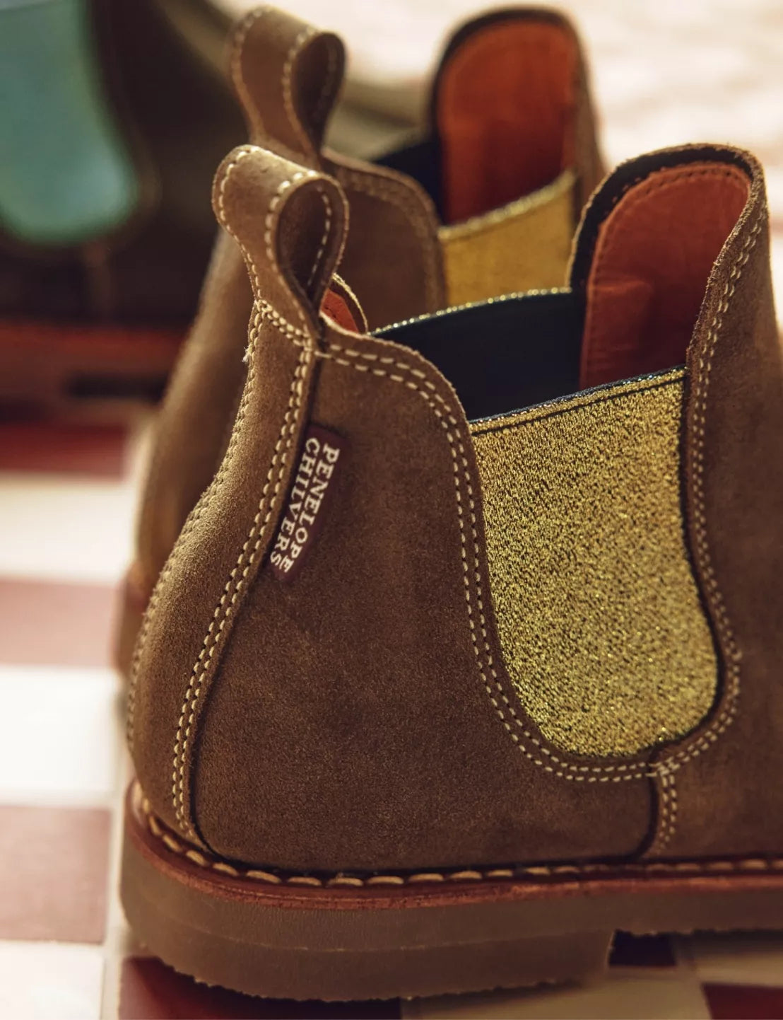 Penelope Chilvers Safari Suede Boot in Truffle