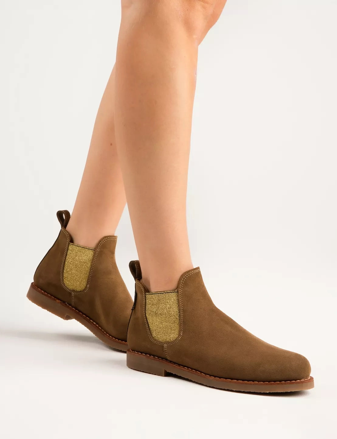 Penelope Chilvers Safari Suede Boot in Truffle