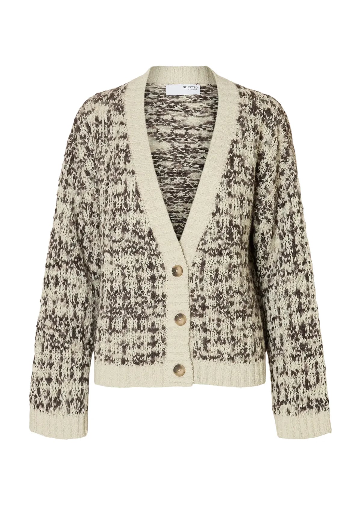 SELECTED Lindsay Knit Cardi in Birch, Delicioso