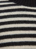 SELECTED Ana LS Knit Stripe in Black, Birch