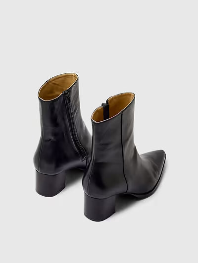 SELECTED Stine Leather Boot in Black