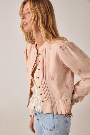 Maison Hotel Edgard Degas Jacket in Antique Blush