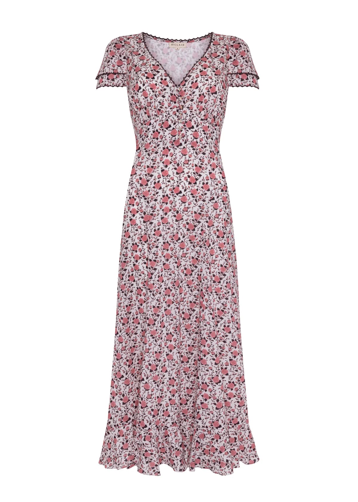 ST. CLAIR Isabella Dress in Indian Rose