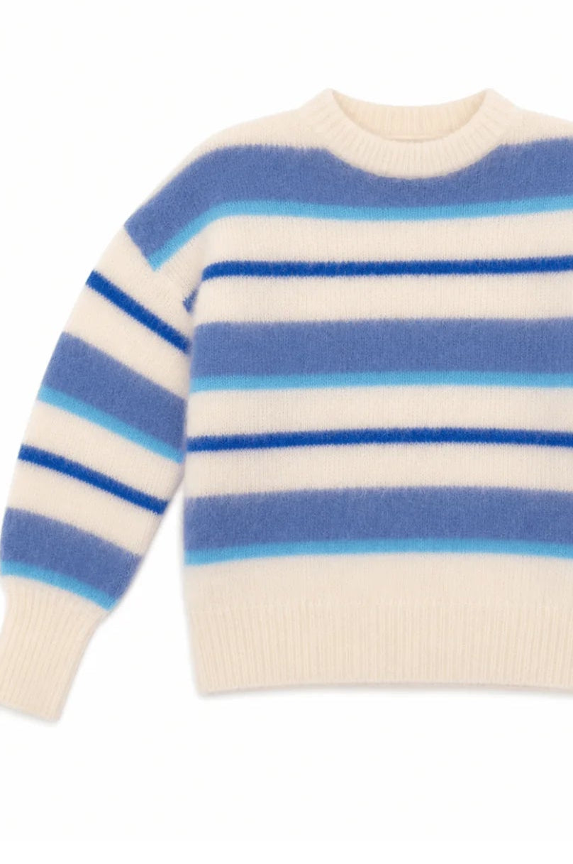 Twins Kale Striped Knit - Blue