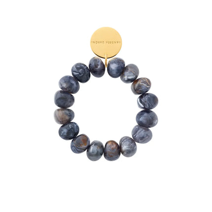 Vanessa Baroni Stone Flex Bracelet Blue Jeans  Marble