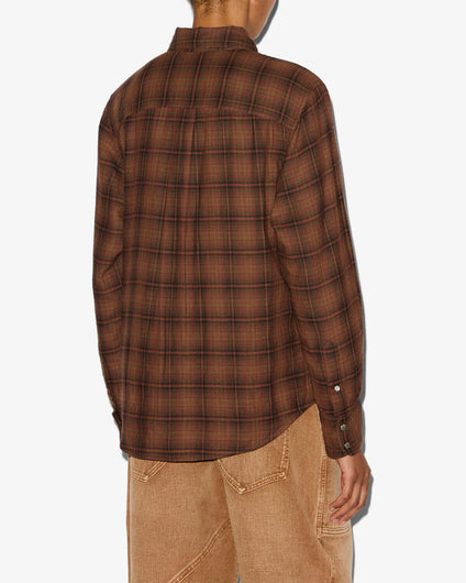 Marant Etoile Yalisa Shirt in Dark Bronze