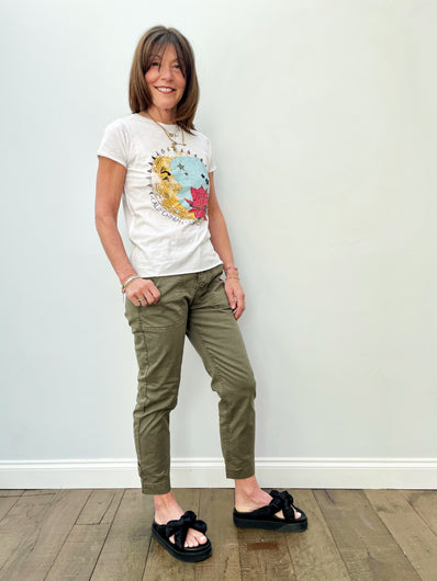 FIVE TSE2113 Moon Tee in White