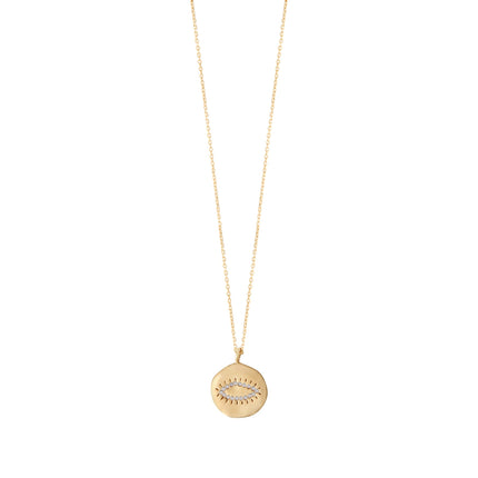 LH Happy Evil Eye Necklace in Gold