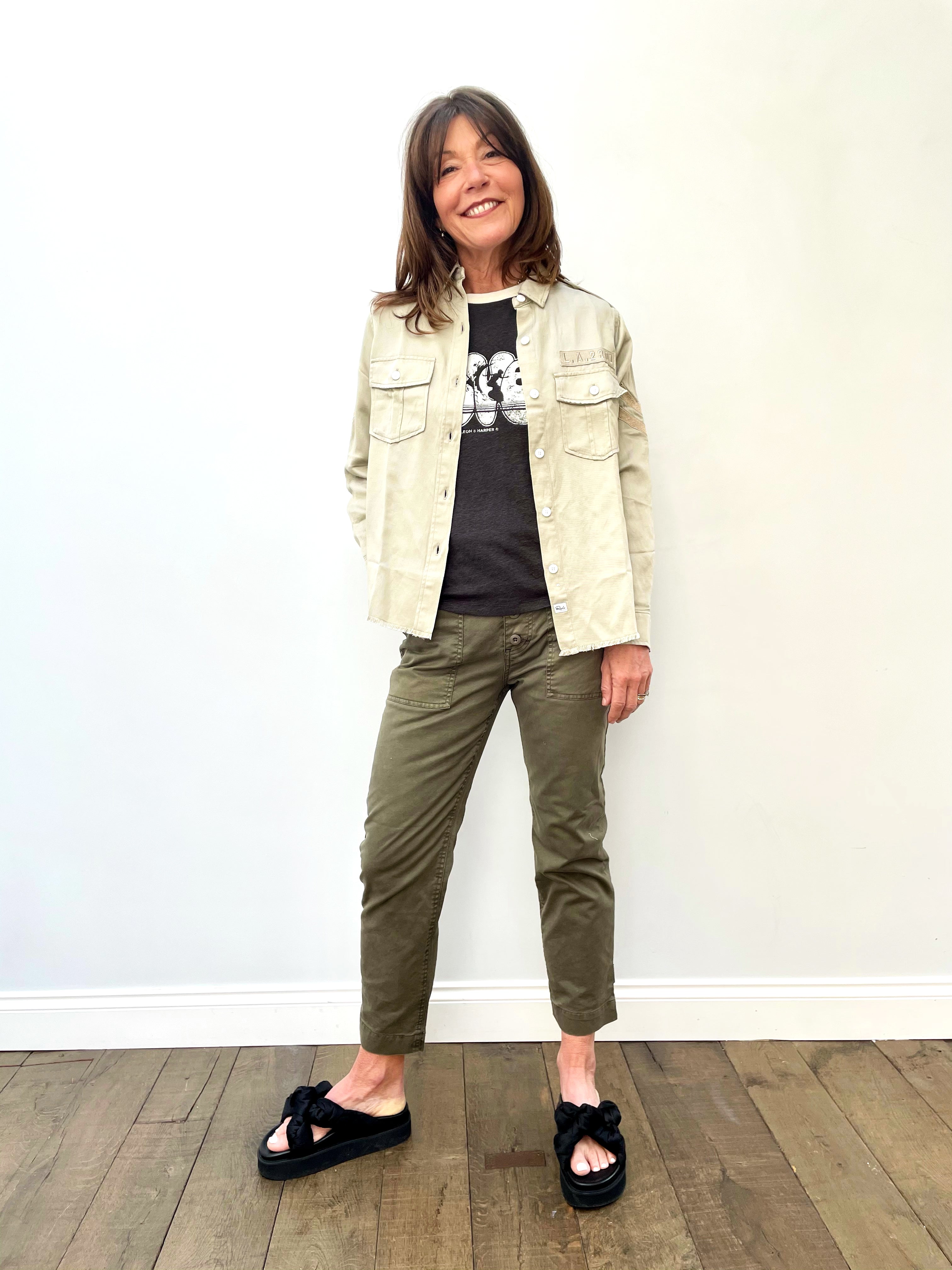 RAILS Conrad Jacket in Pistachio Arrow Patch