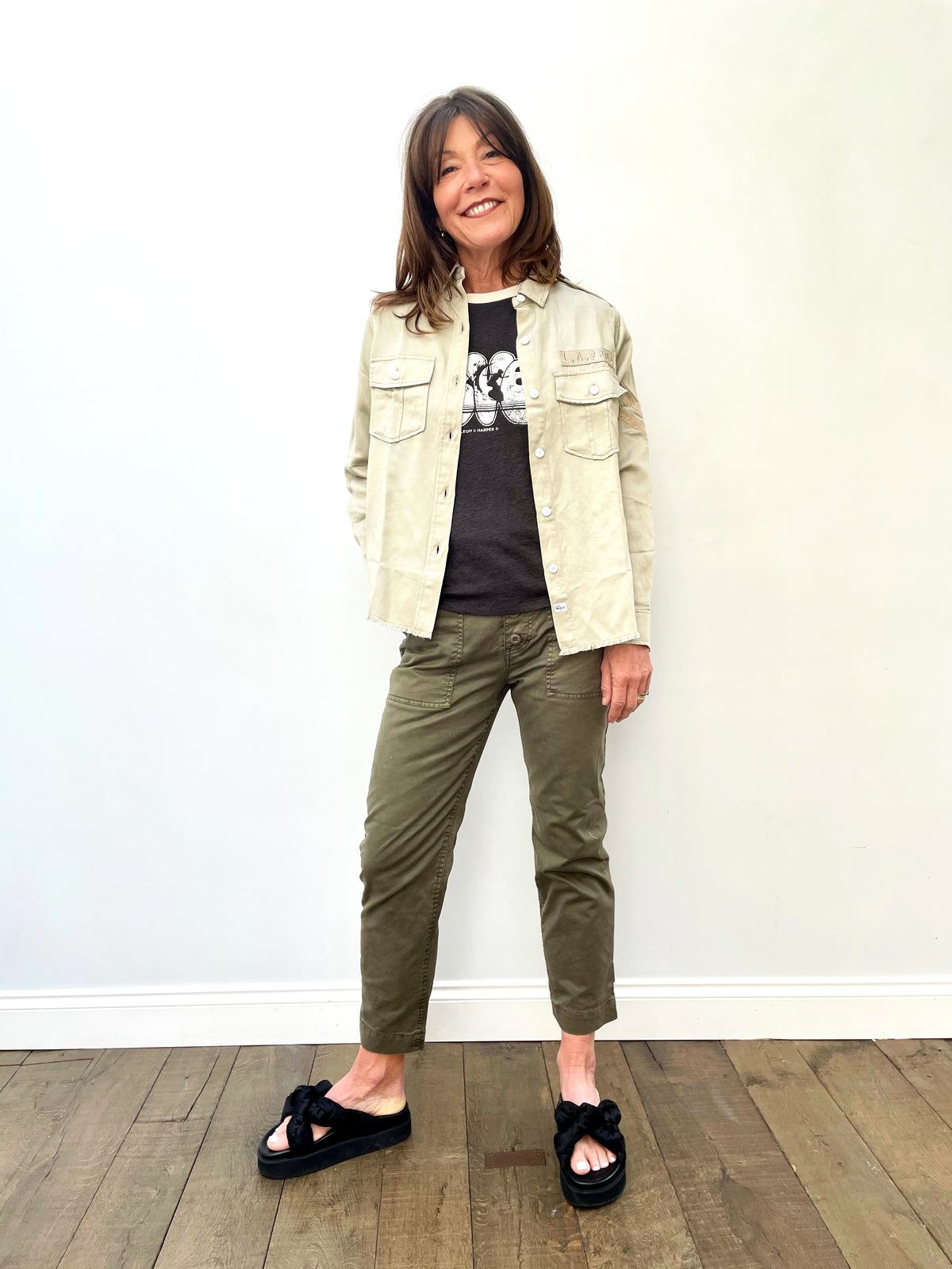 RAILS Conrad Jacket in Pistachio Arrow Patch