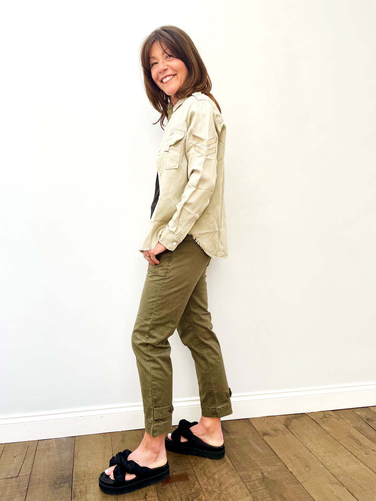 RAILS Conrad Jacket in Pistachio Arrow Patch