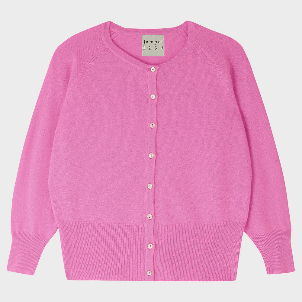 JU Shrunken Cardi in Peony