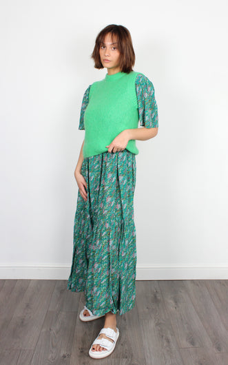 Leon & Harper Mochi sleeveless green knit